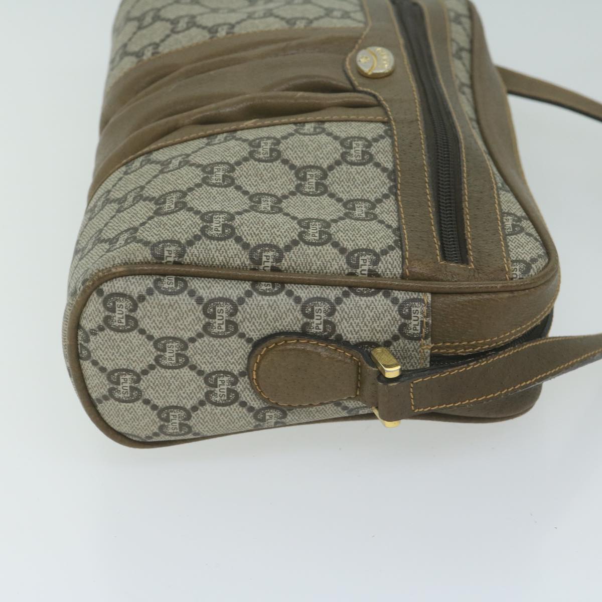 GUCCI GG Plus Supreme Shoulder Bag PVC Beige ep3065