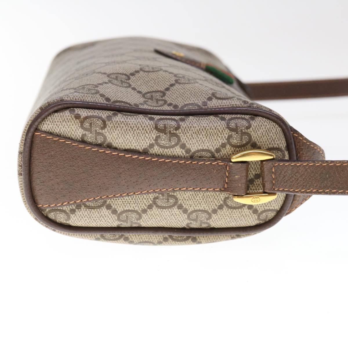 GUCCI GG Supreme Web Sherry Line Shoulder Bag PVC Beige 89 02 018 ep3144