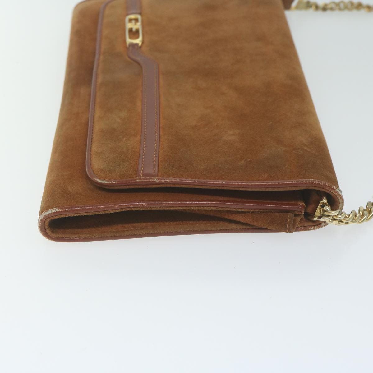 GUCCI Clutch Bag Suede Brown ep3145