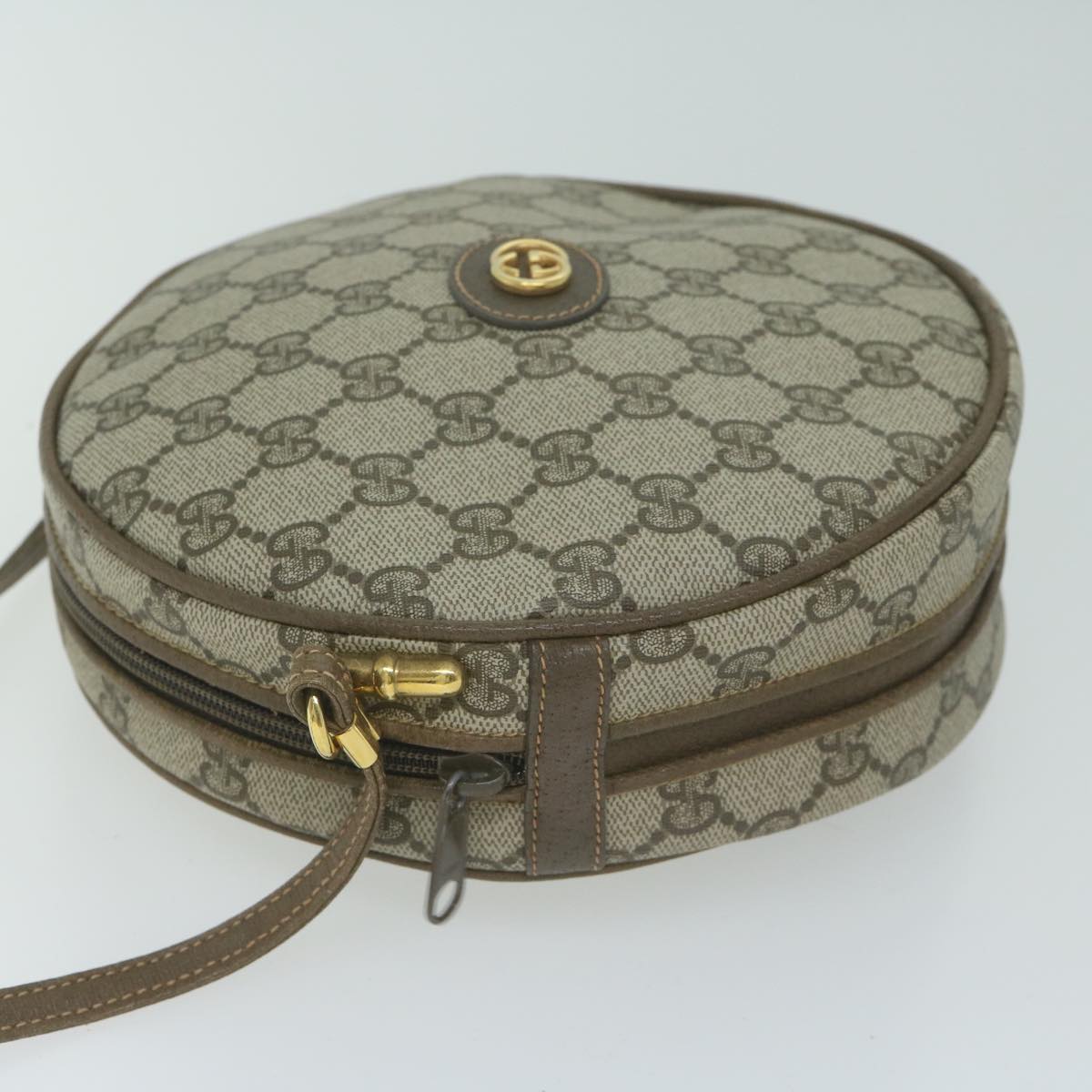 GUCCI GG Supreme Shoulder Bag PVC Leather Beige 007 22 5575 ep3156