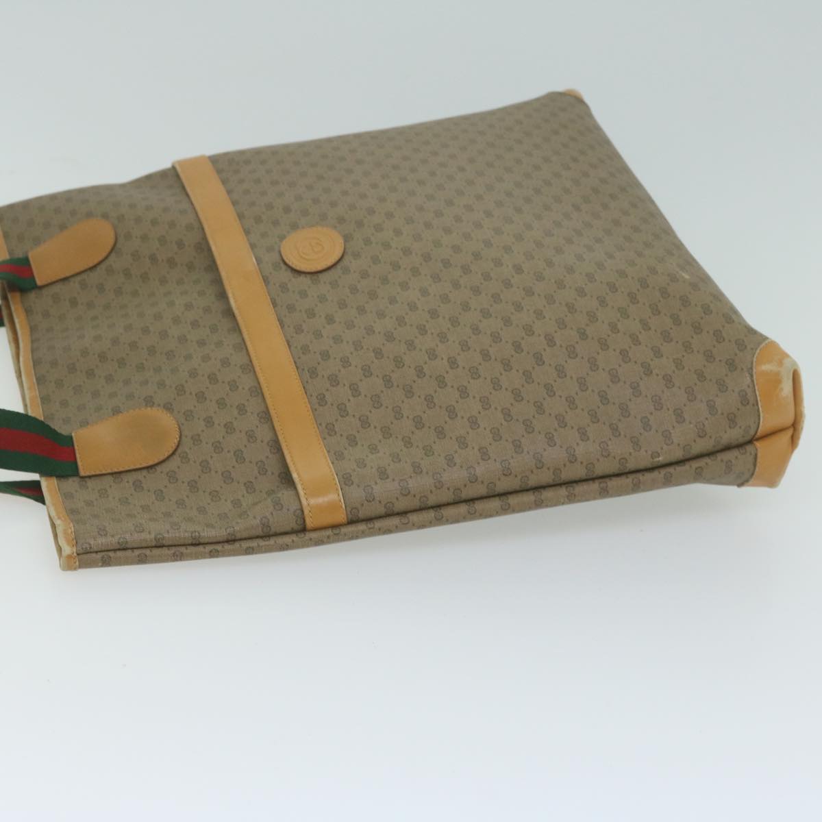 GUCCI Micro GG Supreme Web Sherry Line Tote Bag Beige 002 39 0163 ep3193