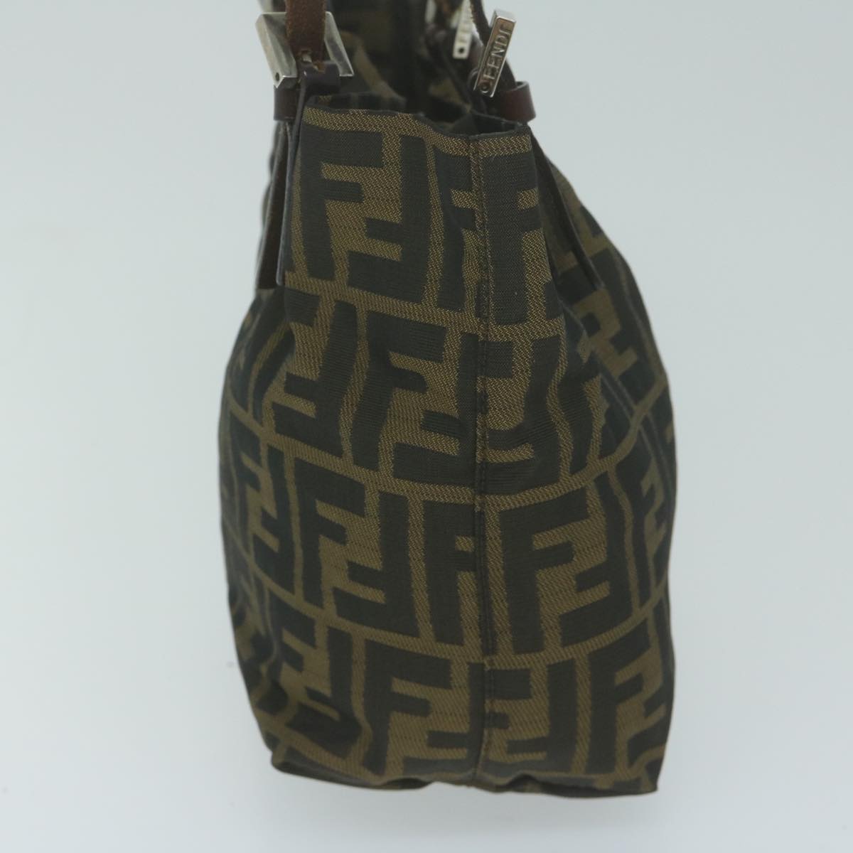 Luxury FendiZucca Canvas Hand Bag Black Brownep3201