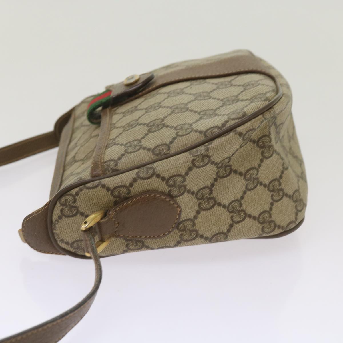 GUCCI GG Supreme Web Sherry Line Shoulder Bag Red Beige 89 02 032 ep3508