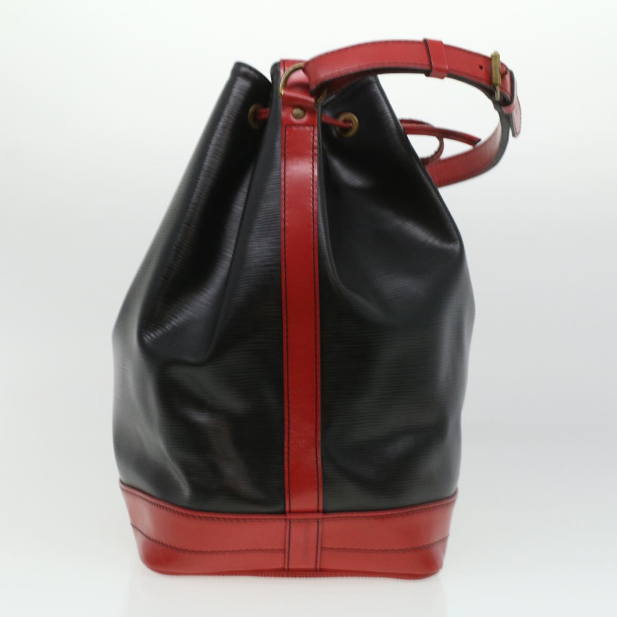 LOUIS VUITTON Epi Noe Shoulder Bag bicolor Black Red M44017 LV ep351