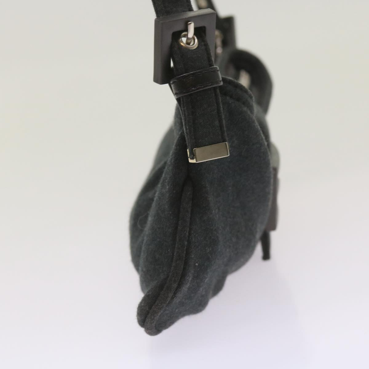 Luxury FendiMamma Baguette Shoulder Bag Cotton Gray 2354 26685 008ep3514