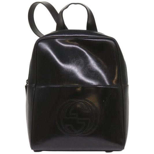 GUCCI Backpack Leather Black ep3519