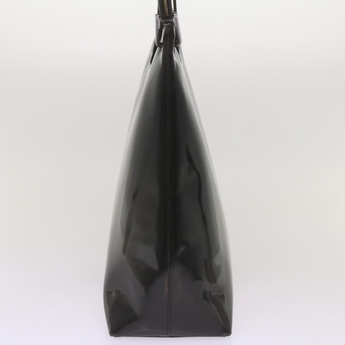 GUCCI Bamboo Hand Bag Leather Black ep3537
