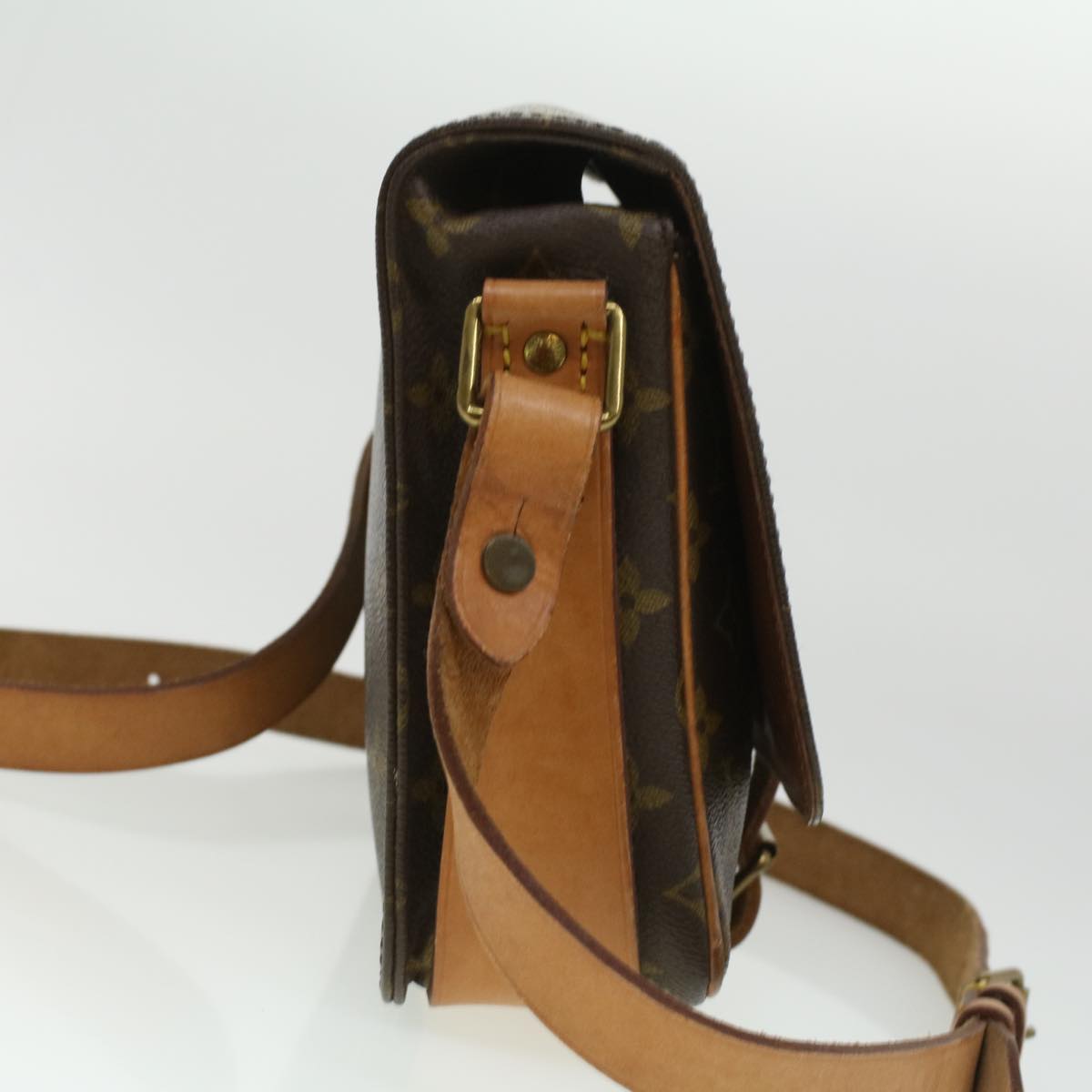 LOUIS VUITTON Monogram Cartouchiere MM Shoulder Bag M51253 LV ep365