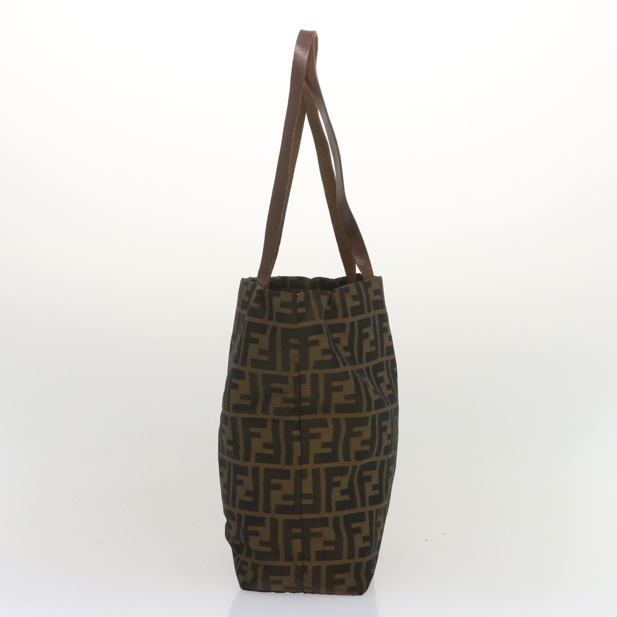 Luxury FendiZucca Canvas Tote Bag Black Brownep3655