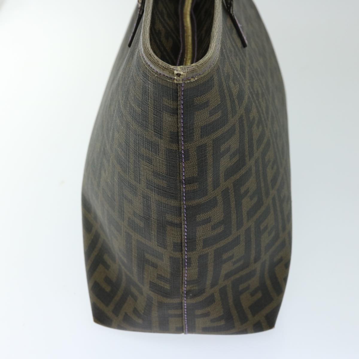 Luxury FendiZucca Canvas Tote Bag Black Brownep3830