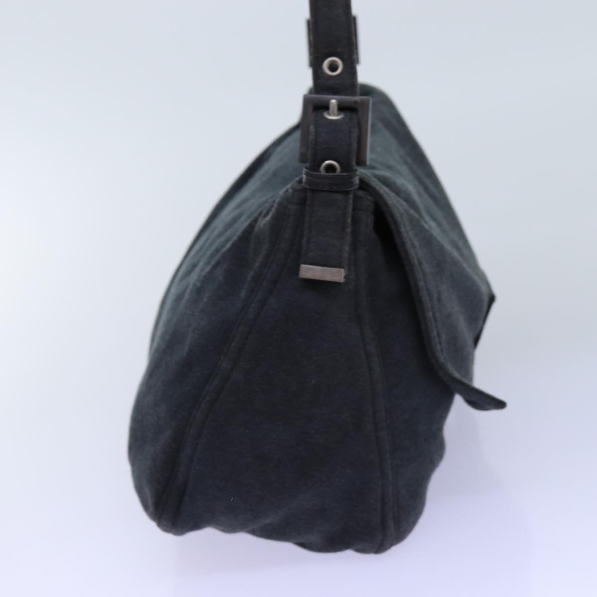 Luxury Fendi Mamma Baguette Shoulder Bag Cotton Grayep4032