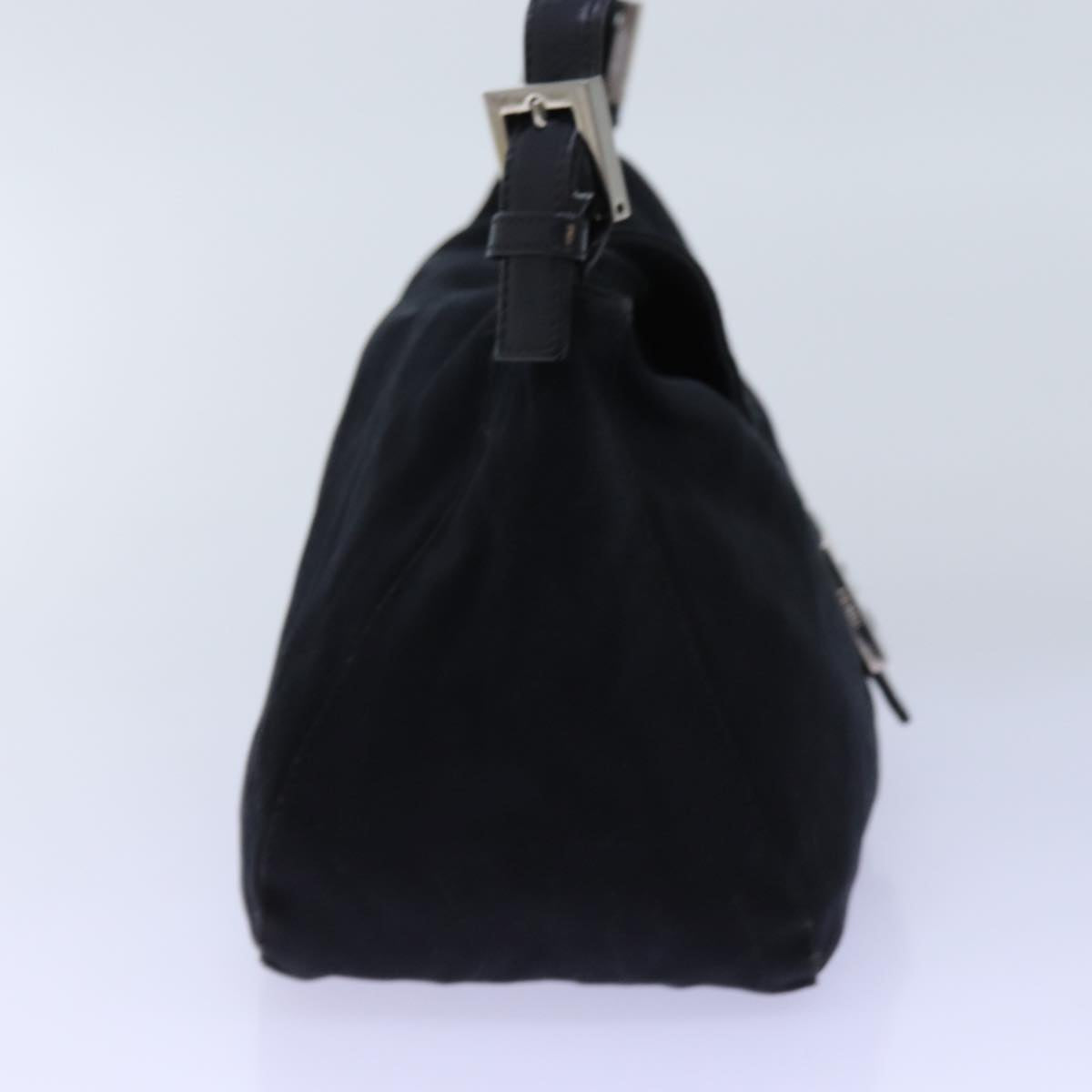 Luxury Fendi Mamma Baguette Shoulder Bag Nylon Blackep4044