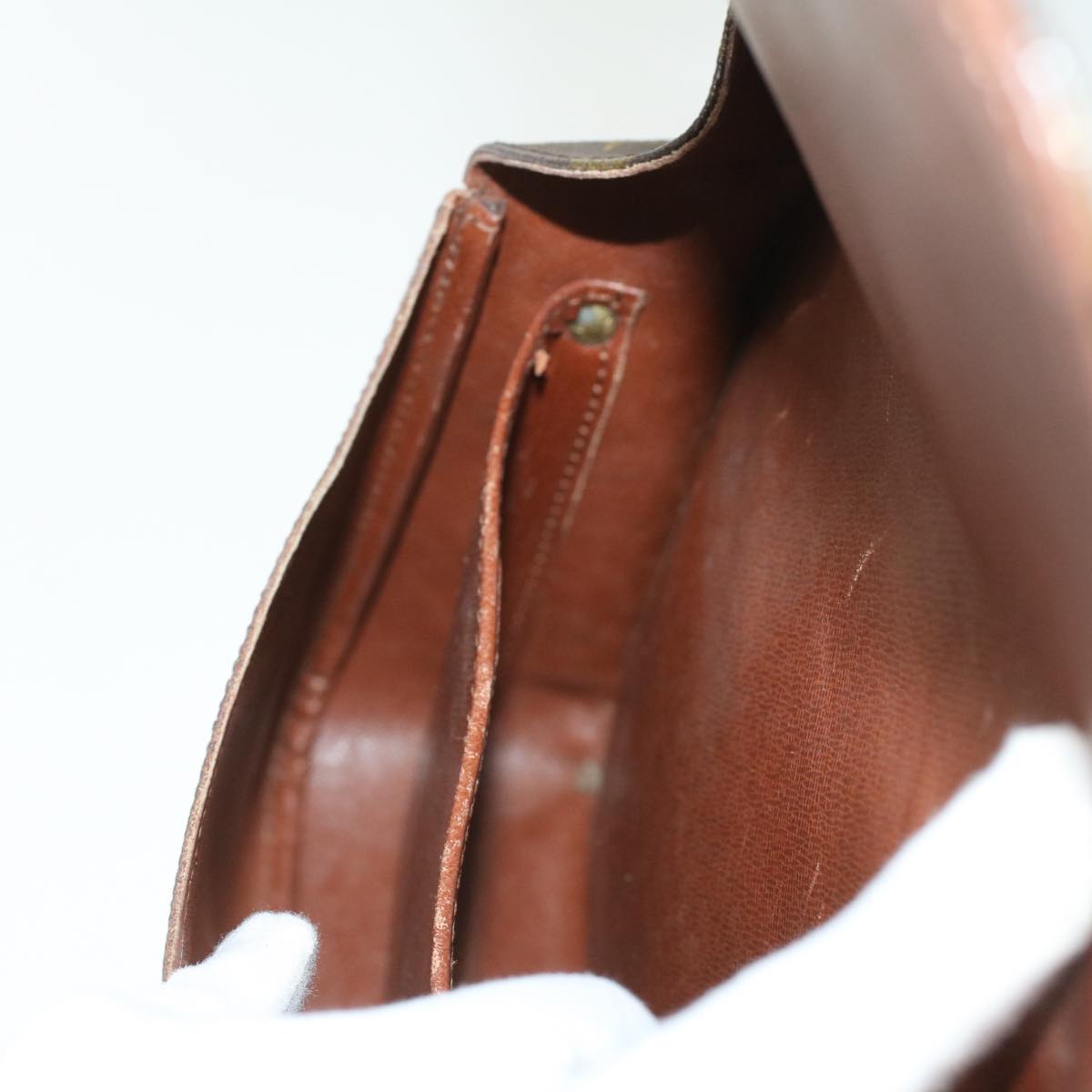 LOUIS VUITTON Monogram Cartouchiere MM Shoulder Bag M51253 LV ep405