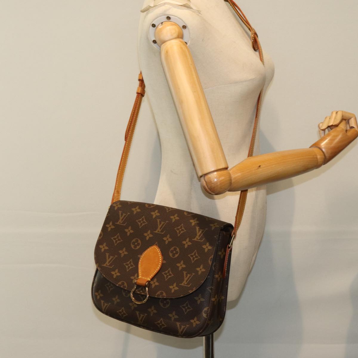 LOUIS VUITTON Monogram Saint Cloud GM Shoulder Bag M51242 ep4197