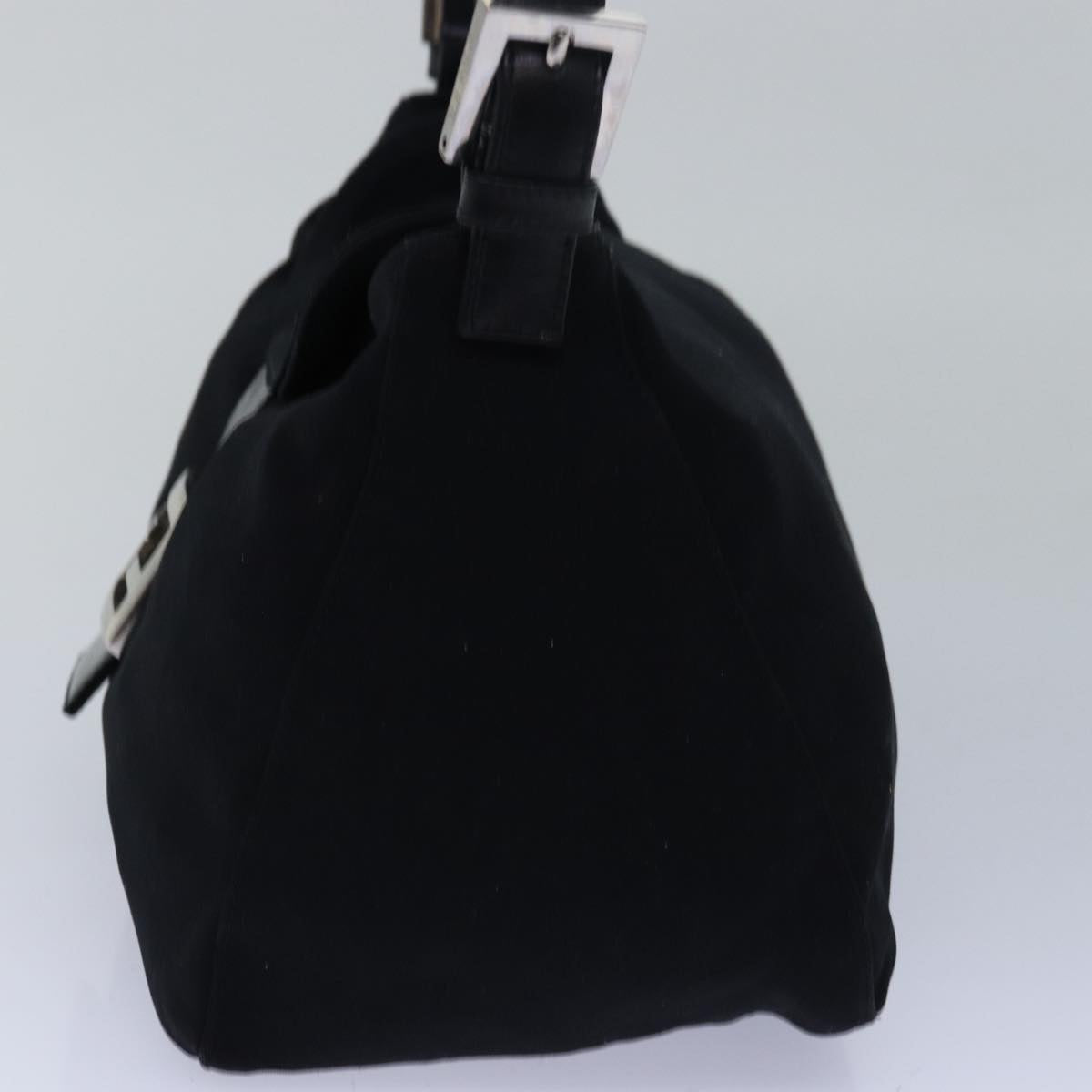 Luxury Fendi Mamma bucket Shoulder Bag Nylon Blackep4304