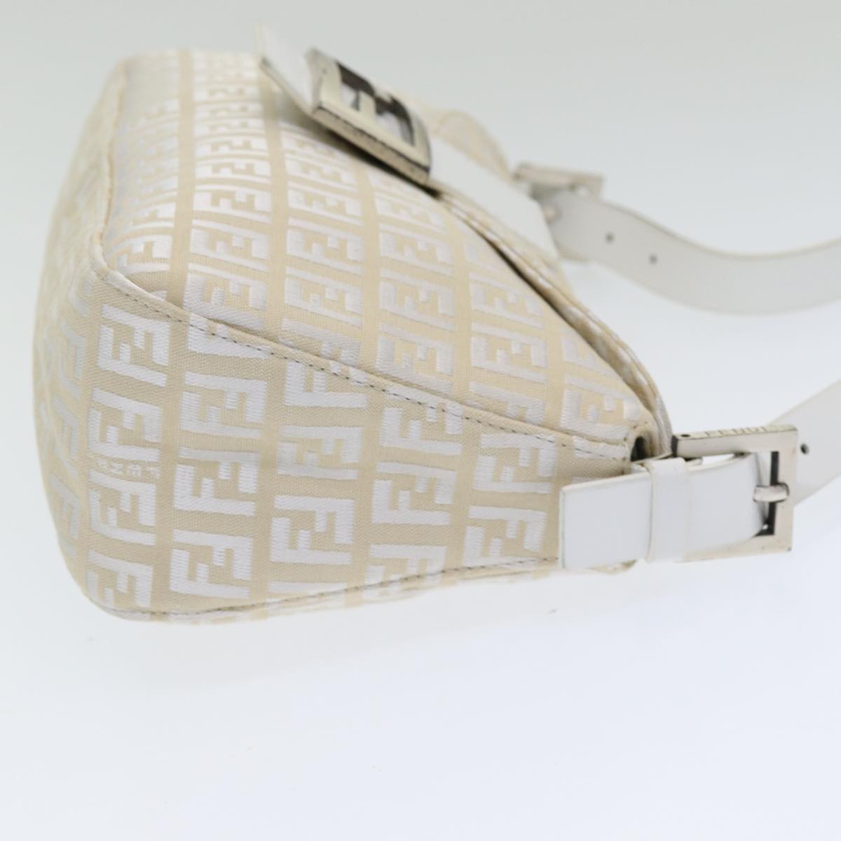 Luxury Fendi Zucchino Canvas Mamma Baguette Shoulder Bag Beigeep4792