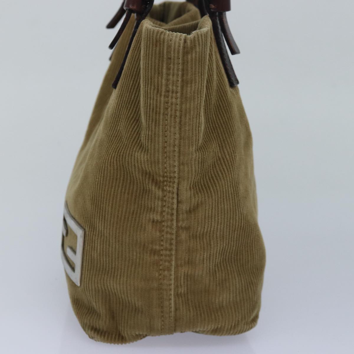 Luxury Fendi Hand Bag Corduroy Brownep4793