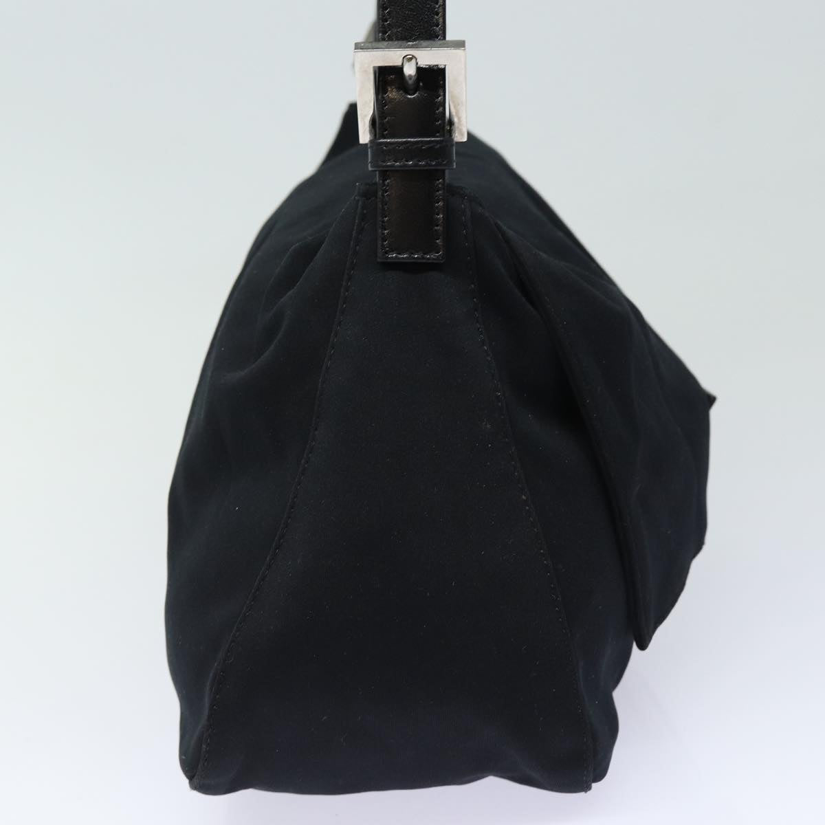 Luxury Fendi Mamma Baguette Shoulder Bag Nylon Blackep4965