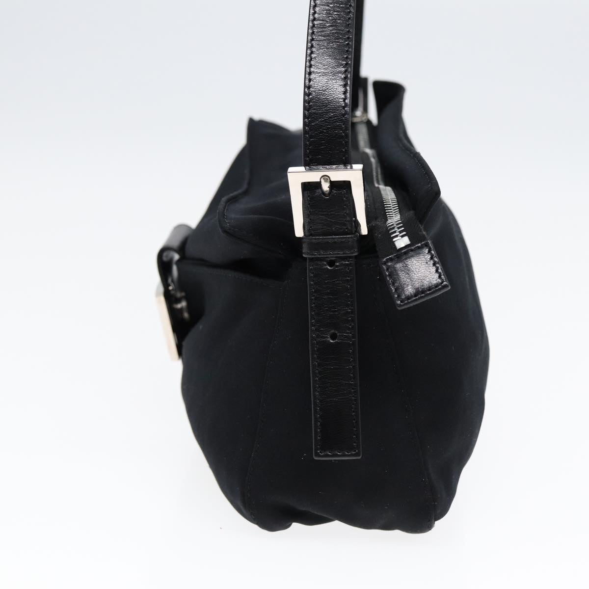 Luxury Fendi Mamma Baguette Shoulder Bag Nylon Blackep5075