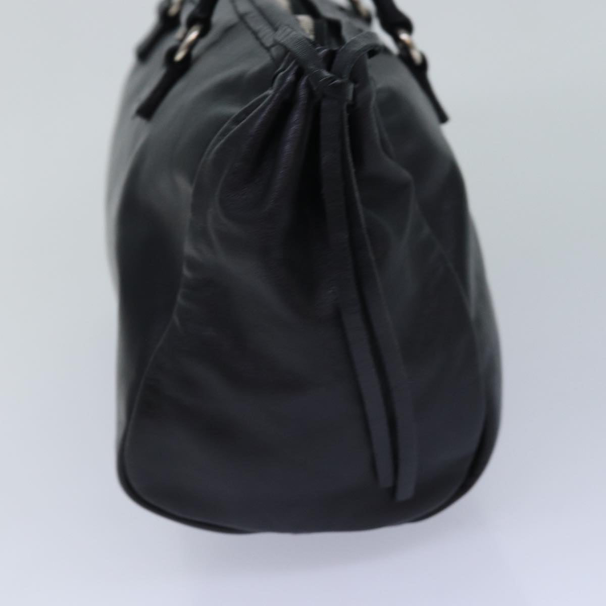 Luxury Prada Hand Bag Leather Black Silver ep5185