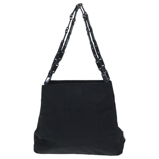 Luxury Prada Hand Bag Nylon Plastic Leather Black ep5732