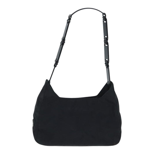 Luxury Prada Shoulder Bag Nylon Plastic Leather Black ep5759