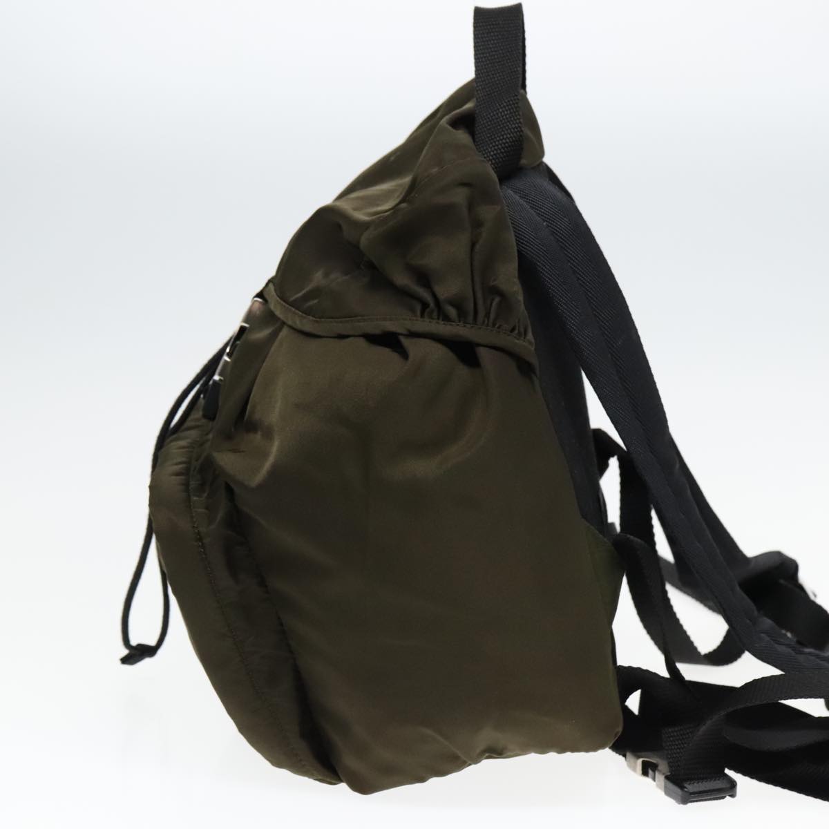 Luxury Prada Backpack Nylon Khaki Silver ep5764