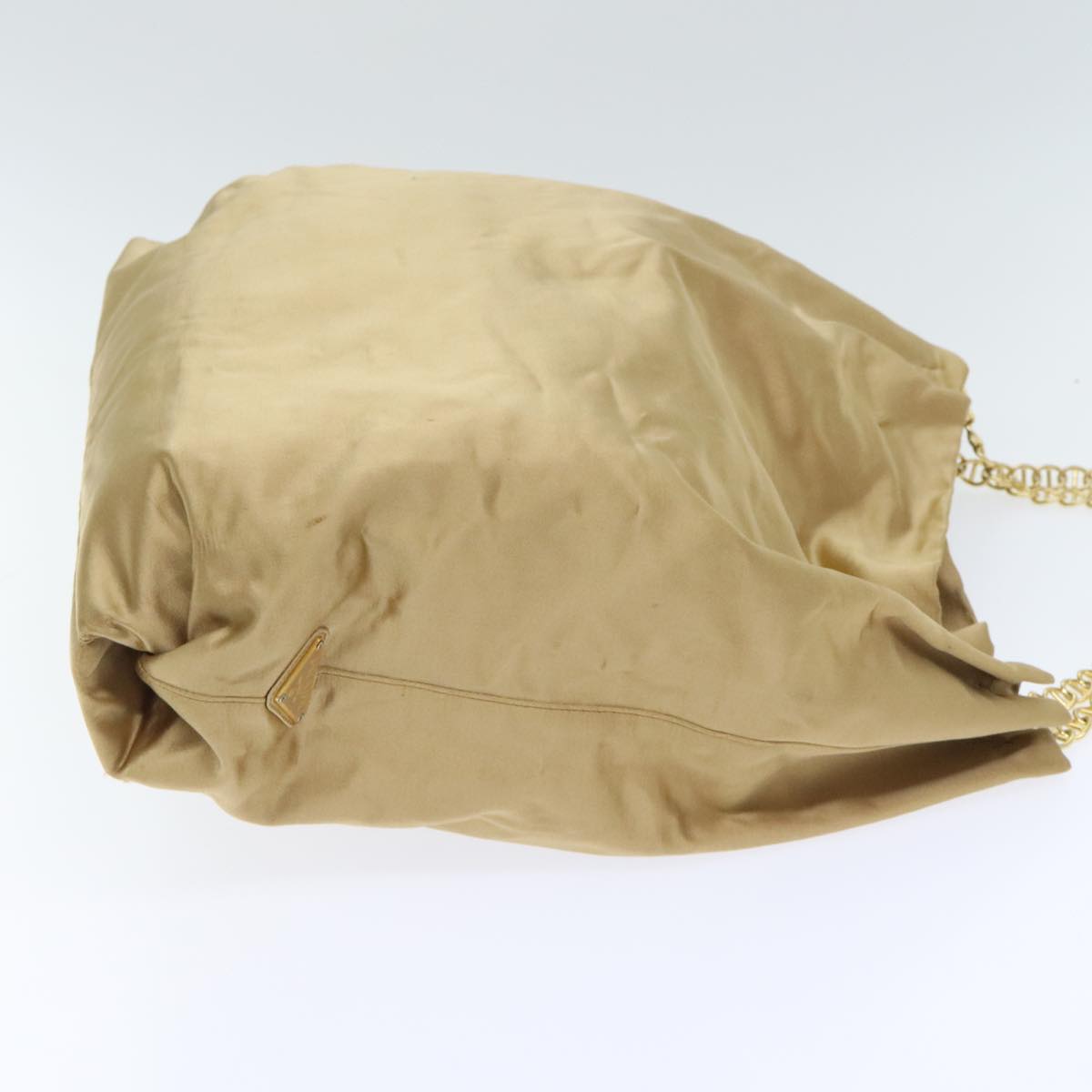 Luxury Prada Chain Tote Bag Satin Gold ep5795