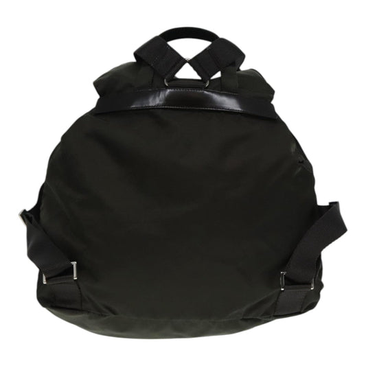 Luxury Prada Backpack Nylon Khaki Silver ep5805