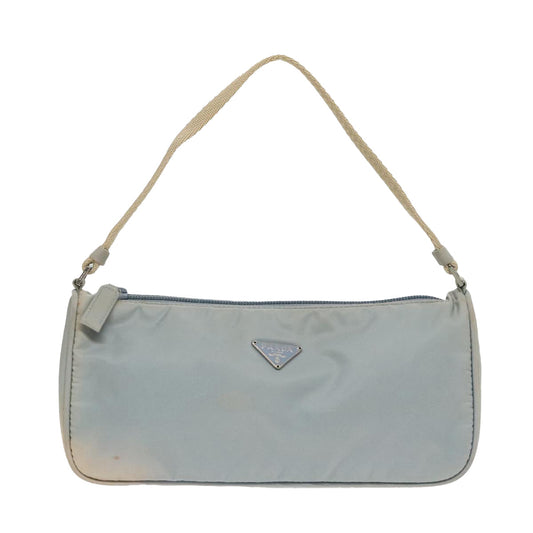 Luxury Prada Pouch Nylon Blue Beige Silver ep5947