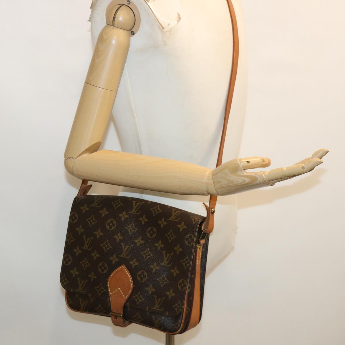 LOUIS VUITTON Monogram Cartouchiere GM Shoulder Bag M51252 LV ep599