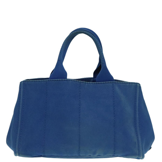 Luxury Prada Canapa MM Hand Bag Canvas Blue ep6033