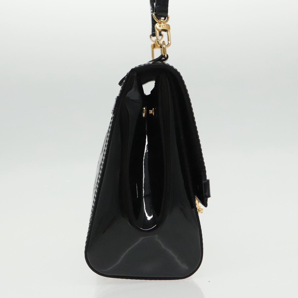 LOUIS VUITTON Vernis Venice Hand Bag Noir Manetic M90275 LV ep6276