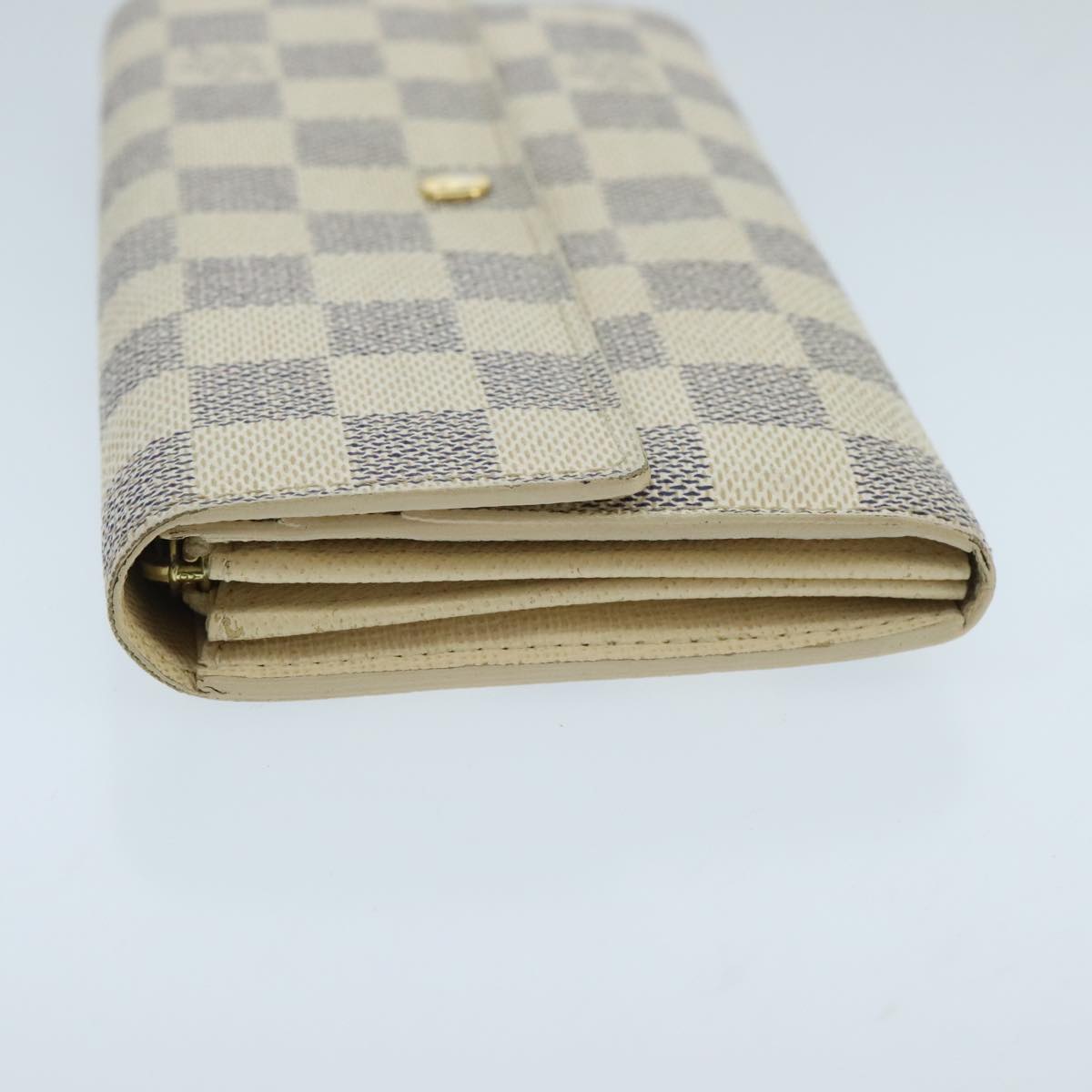 LOUIS VUITTON Damier Azur Portefeuille Sarah Long Wallet N63208 LV ep6414