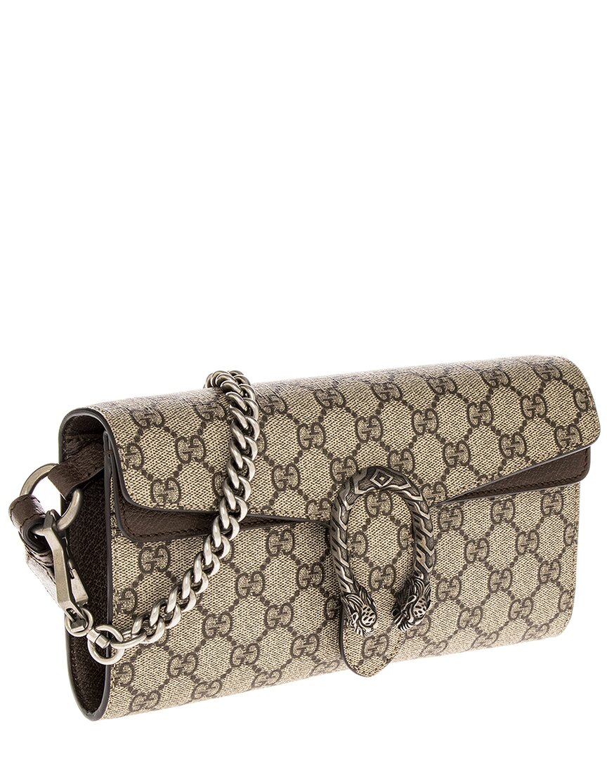 Luxury Gucci Trending 2025 Dionysus Small Canvas and Leather Shoulder Bag
