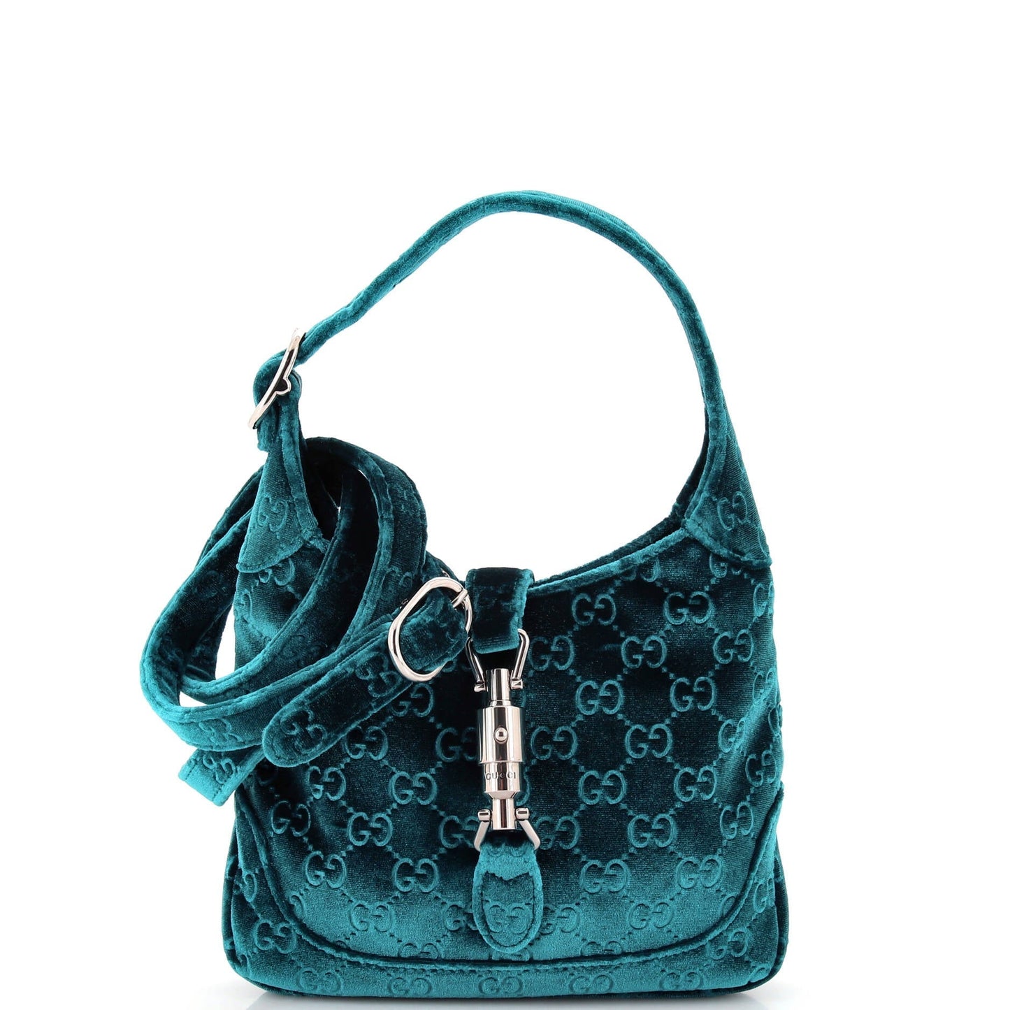 Luxury Gucci Trending 2025 Jackie 1961 Hobo GG Velvet Small