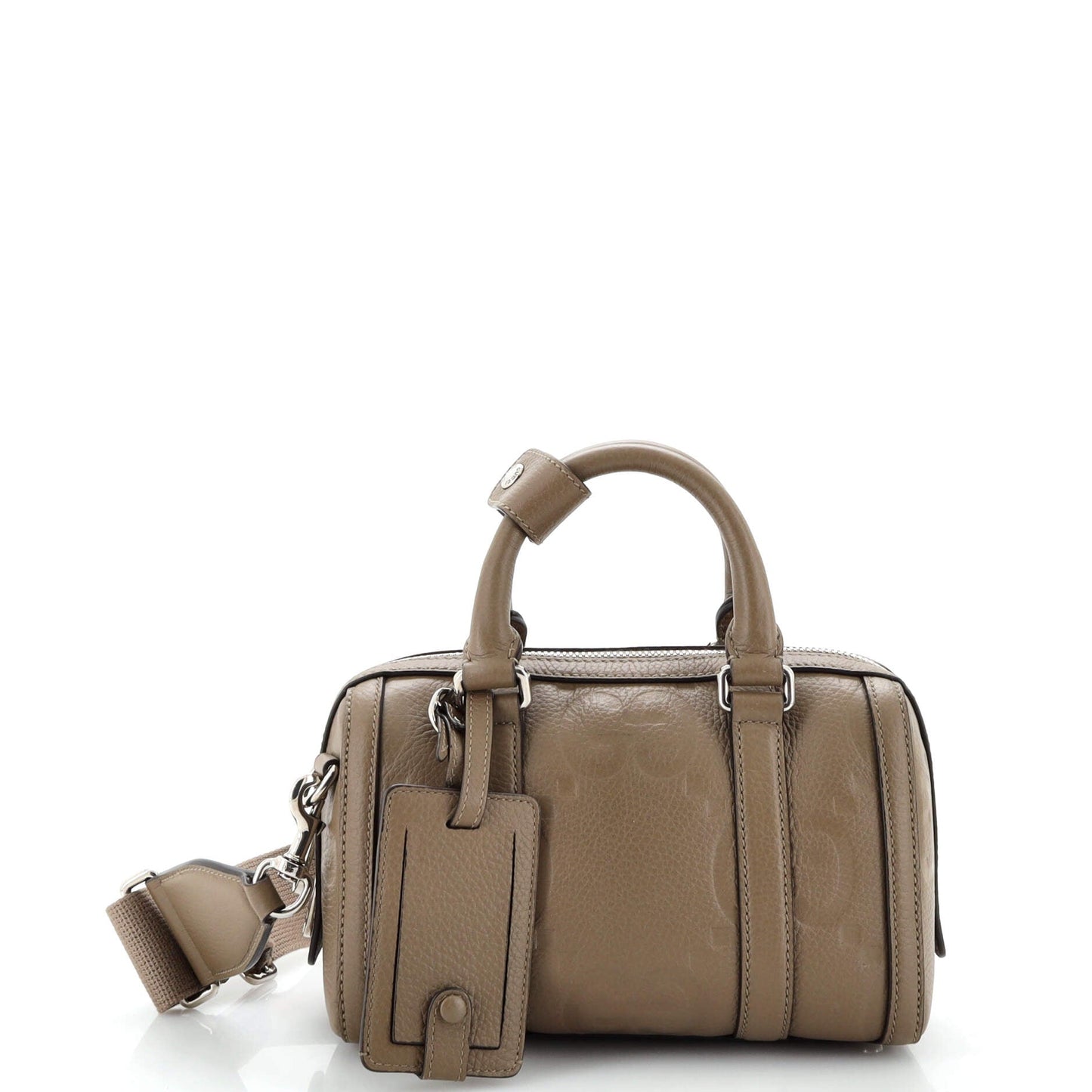 Luxury Gucci Trending 2025 Duffle Bag Jumbo GG Embossed Leather Mini