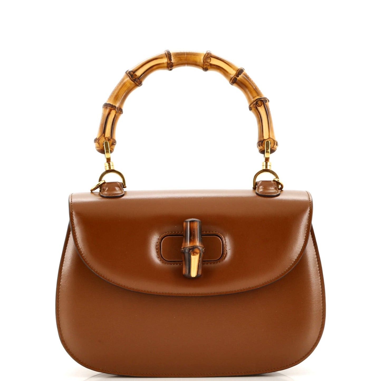 Luxury Gucci Trending 2025 Bamboo 1947 Top Handle Bag Leather Small