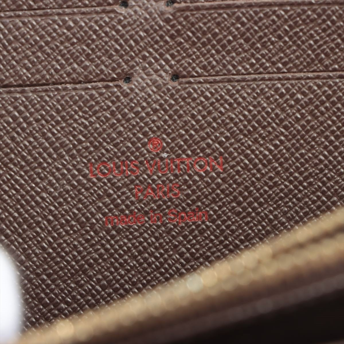 Louis Vuitton Damier Zippy Wallet N60015 Brown Round Zippe Wallet