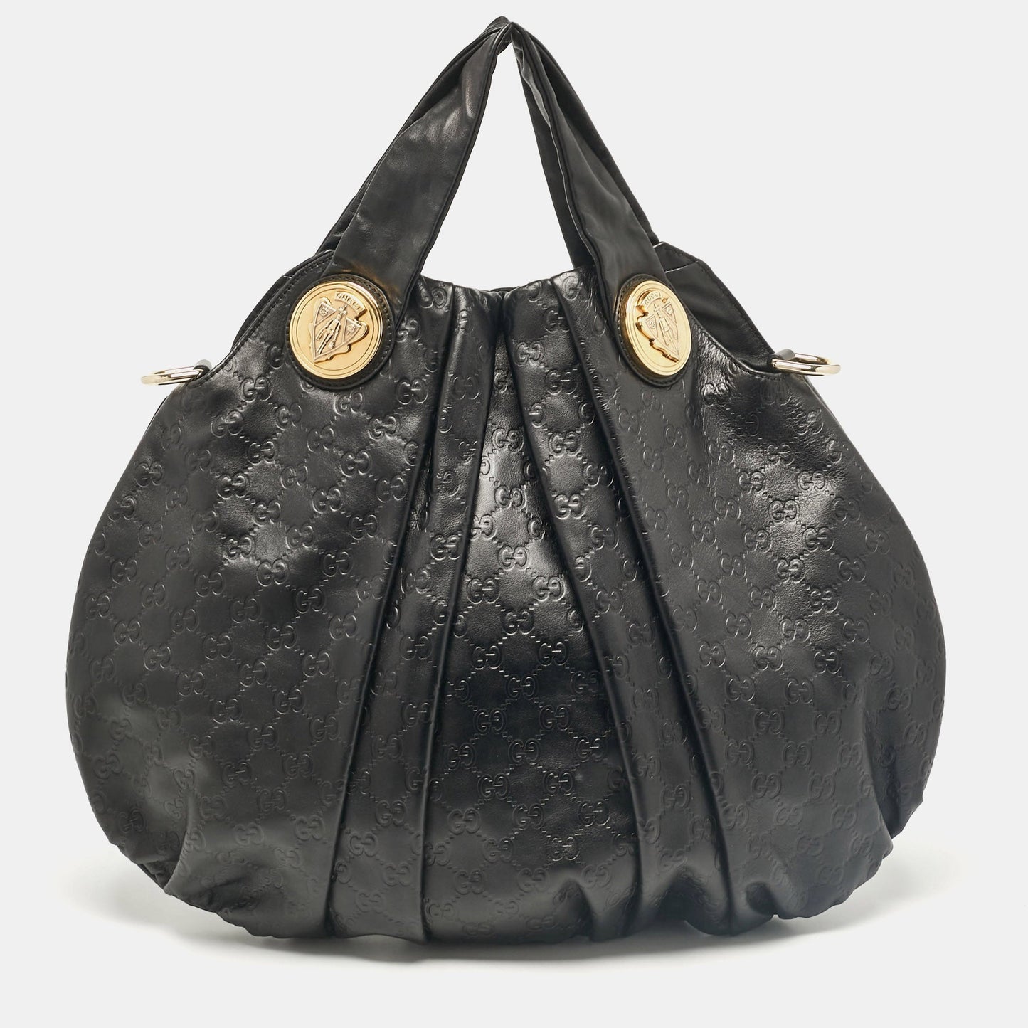 Luxury Gucci Trending 2025 Black Luxury Gucci Trending 2025ssima Leather Large Hysteria Hobo