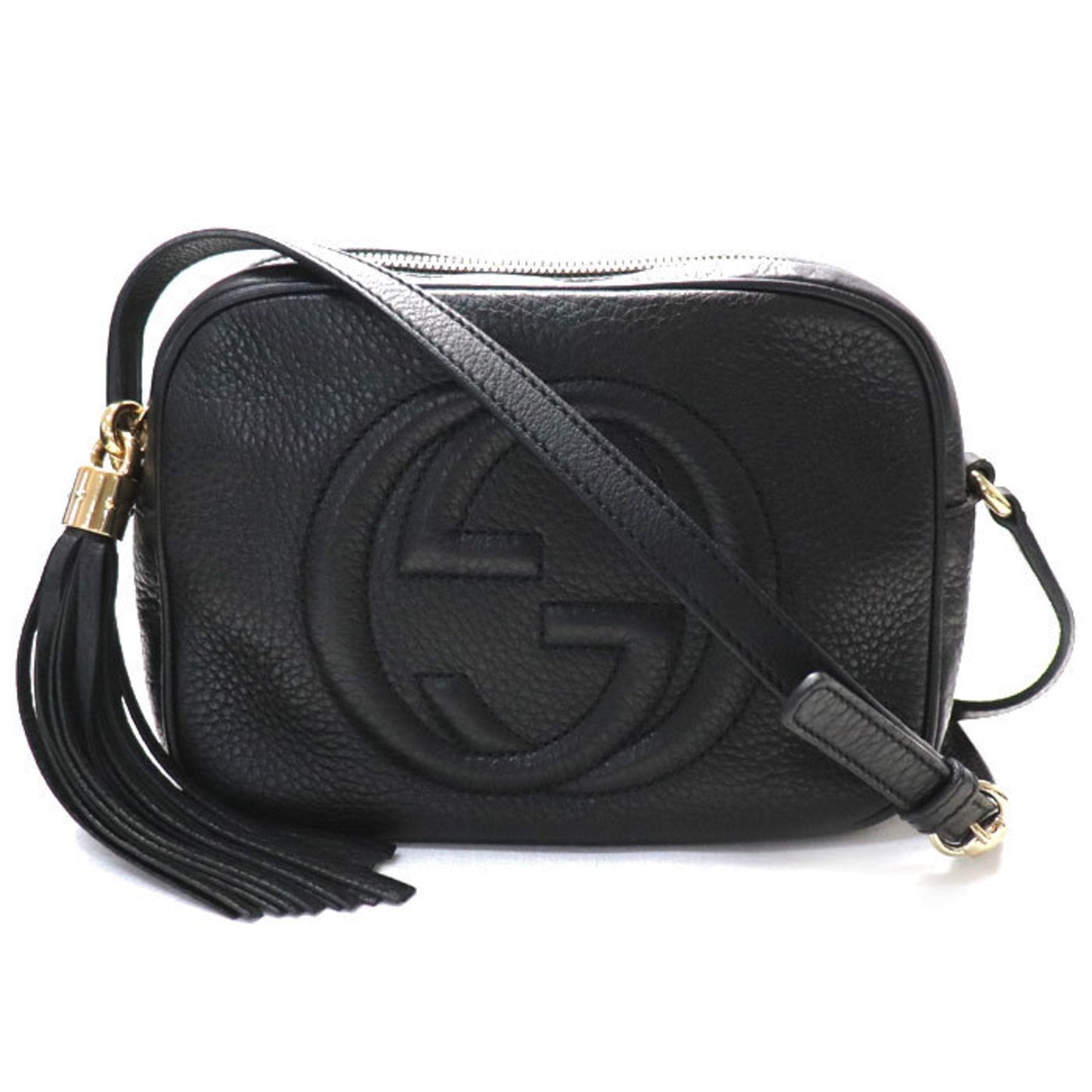 Luxury Gucci Trending 2025 Soho Leather Shoulder Bag ()