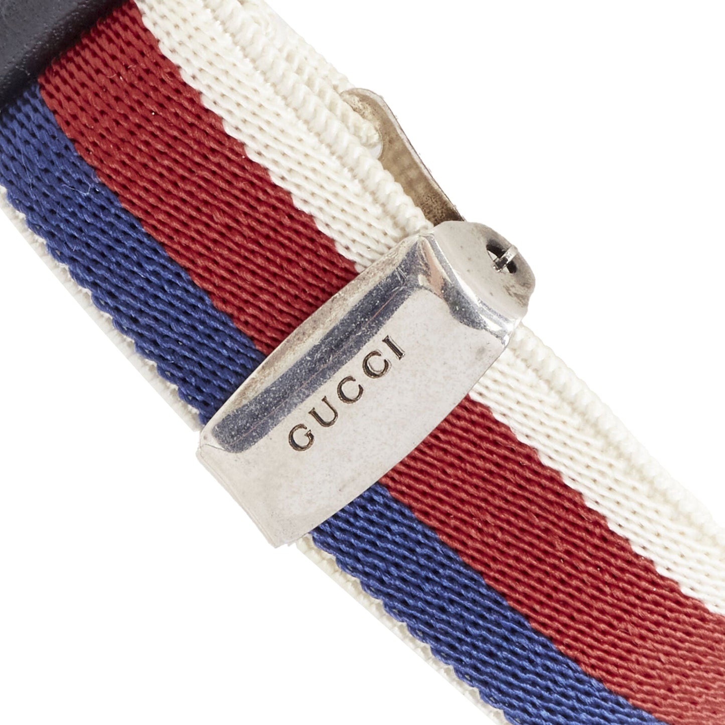 Gucci Alessandro Michele crystal butterfly web strap bracelet