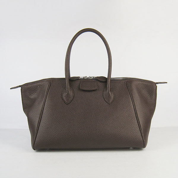 Luxury Hermes Paris Bombay Victoria Handbag H2806 dark coffee