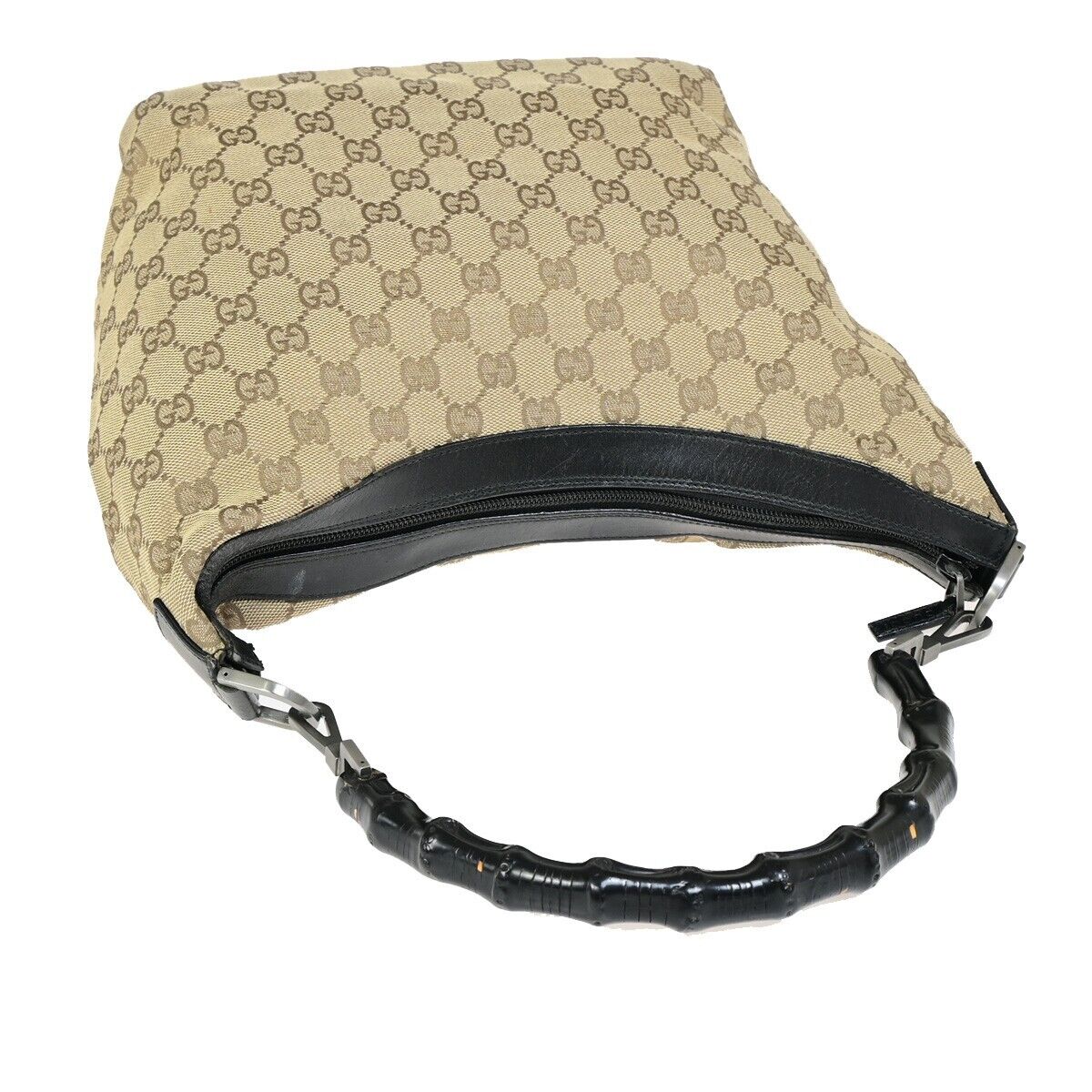 Luxury Gucci Trending 2025 Bamboo Canvas Shoulder Bag ()