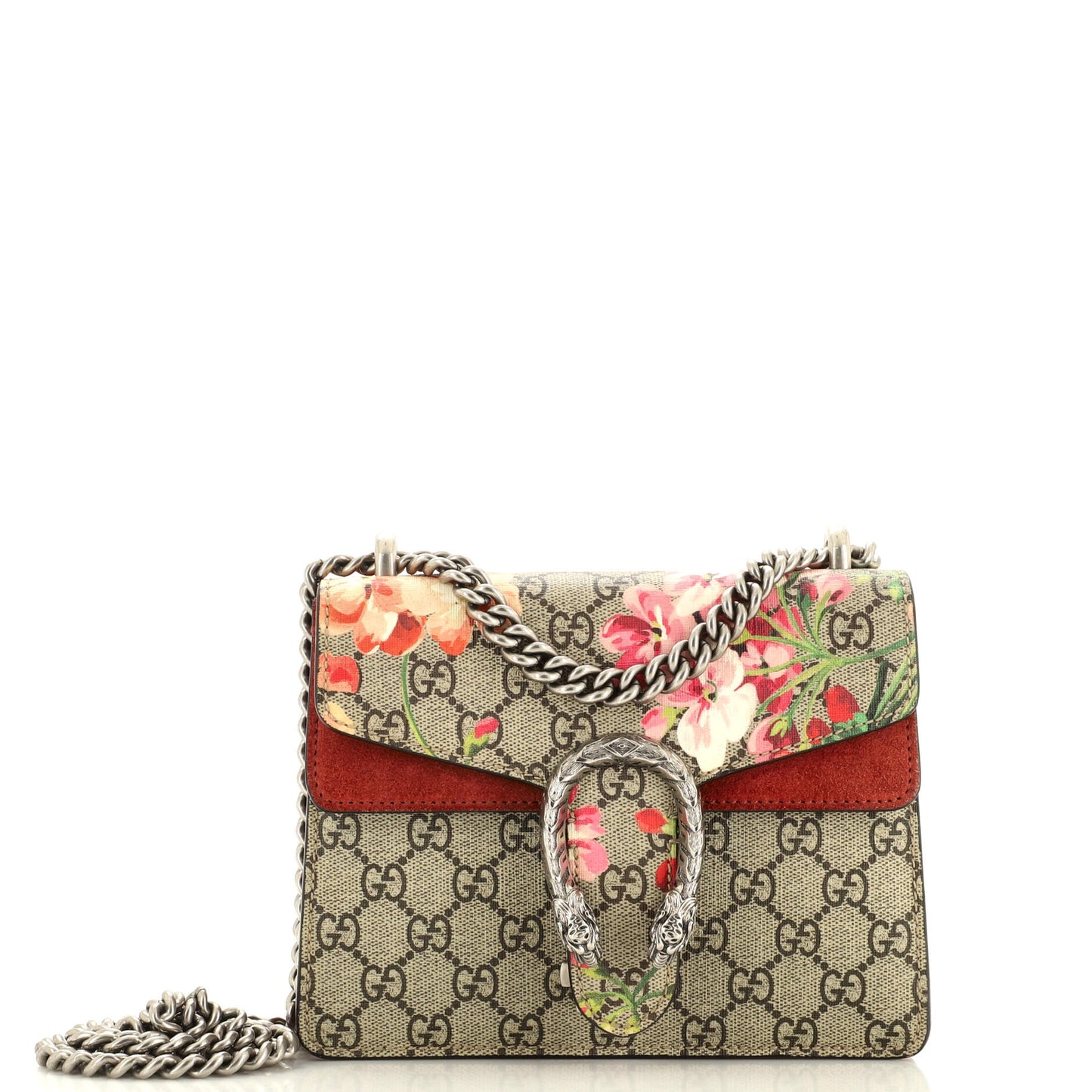 Luxury Gucci Trending 2025 Dionysus Bag Blooms Print GG Coated Canvas Mini
