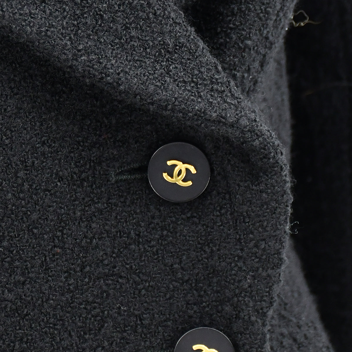 Luxury Chanel Fall 1994 off-center jacket skirt suit #38
