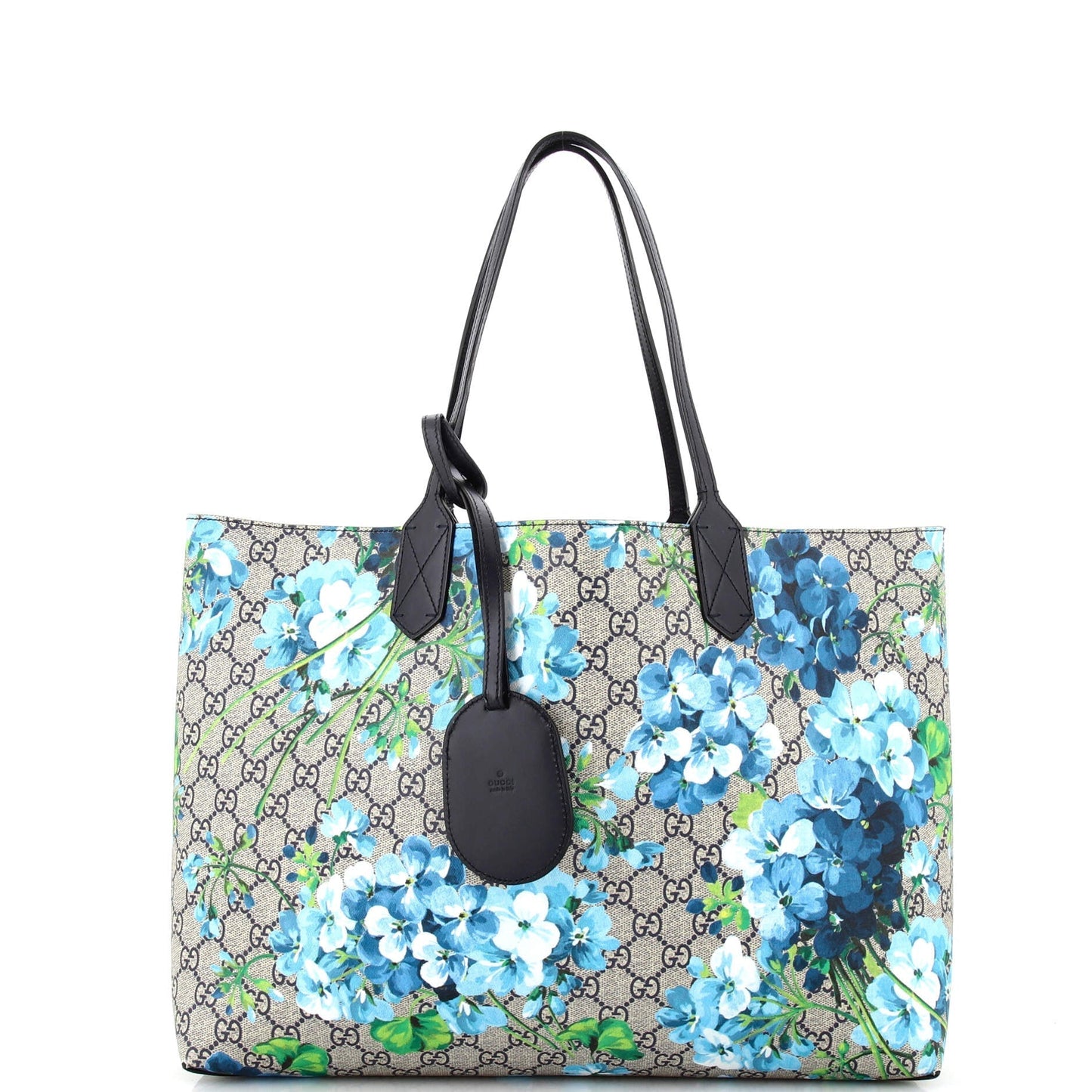 Luxury Gucci Trending 2025 Reversible Tote Blooms GG Print Leather Medium