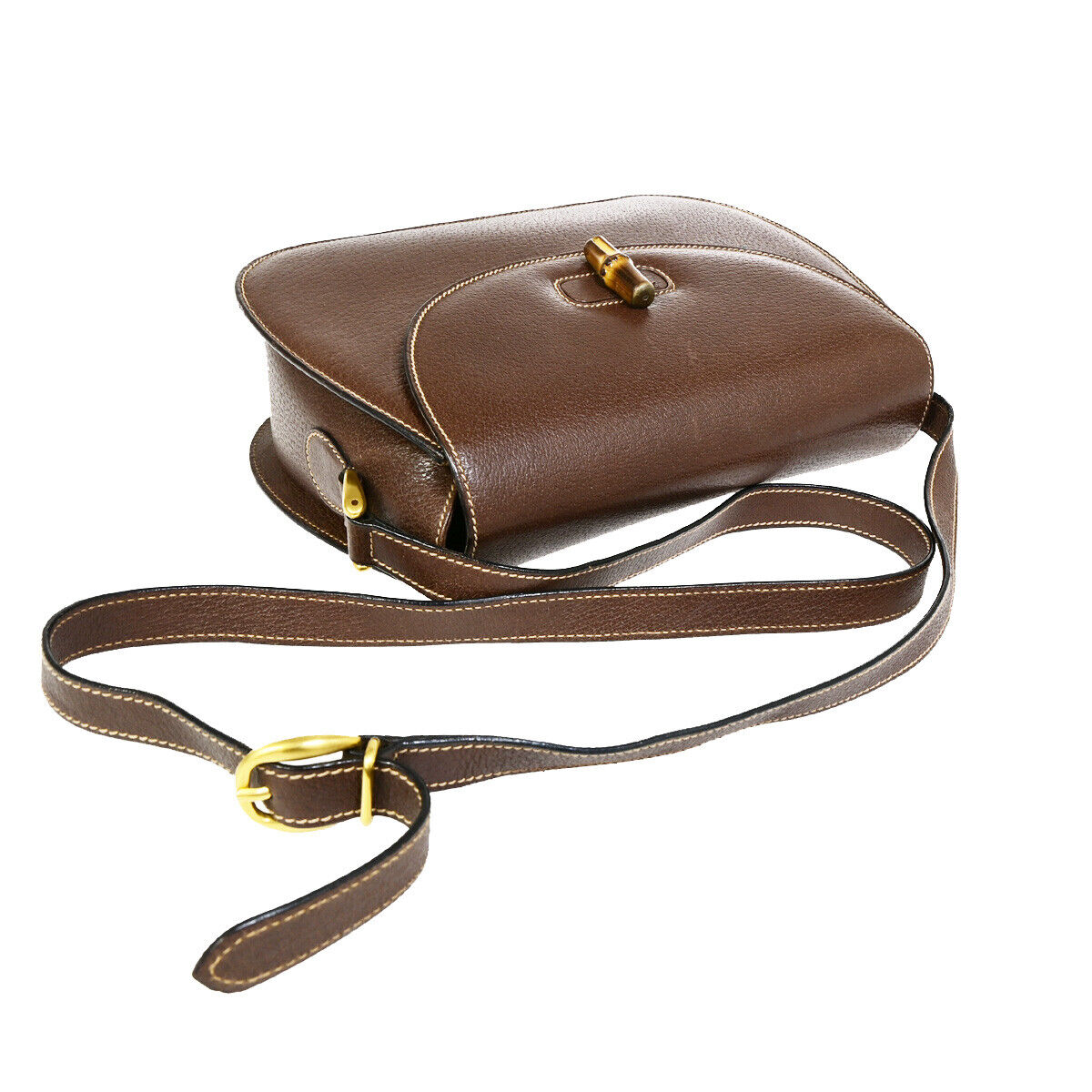 Luxury Gucci Trending 2025 Bamboo Leather Shoulder Bag ()