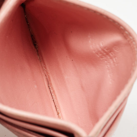 Luxury Gucci Trending 2025 Pink Matelassé Leather Gg Marmont Card Holder..