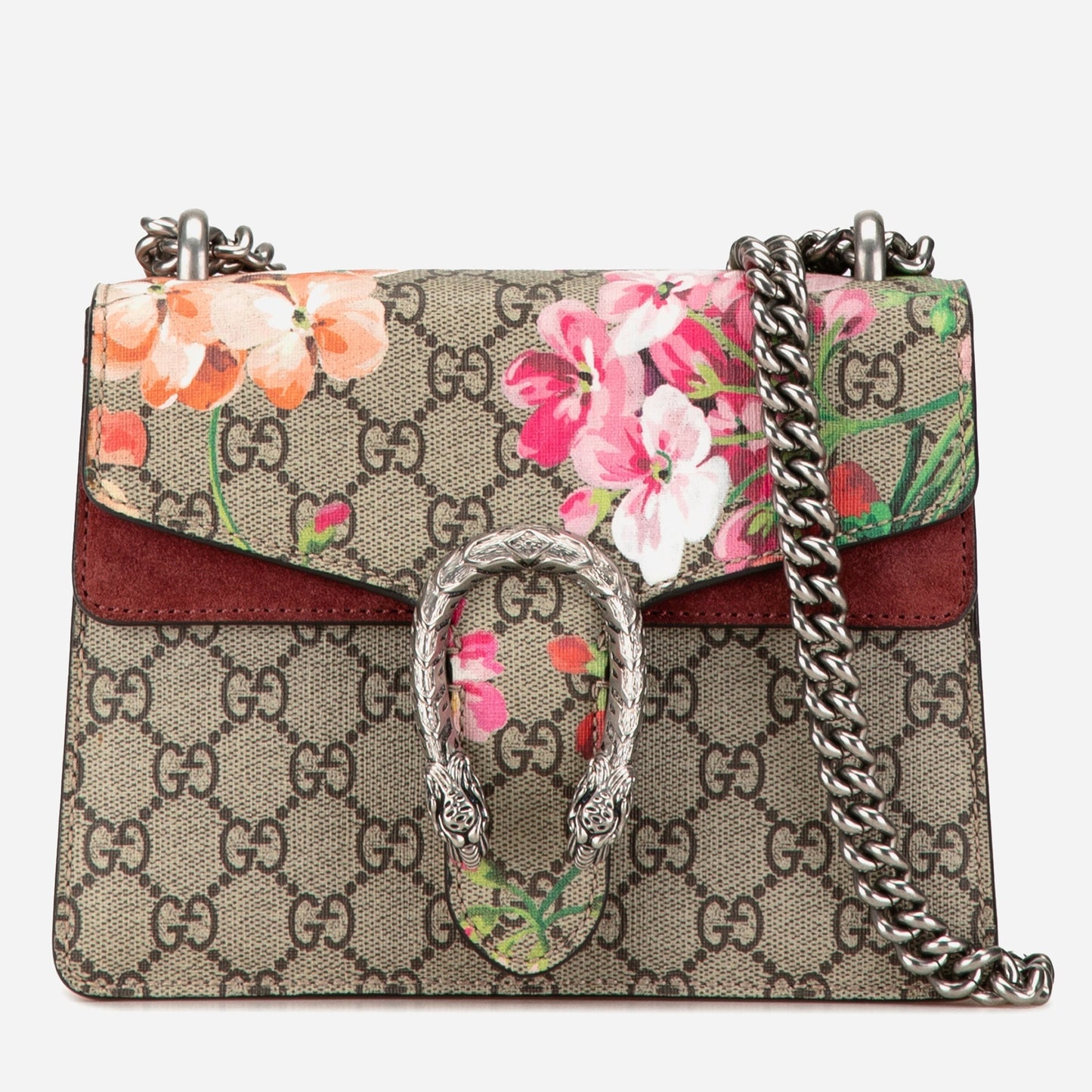 Luxury Gucci Trending 2025 Mini GG Supreme Blooms Dionysus Crossbody Bag